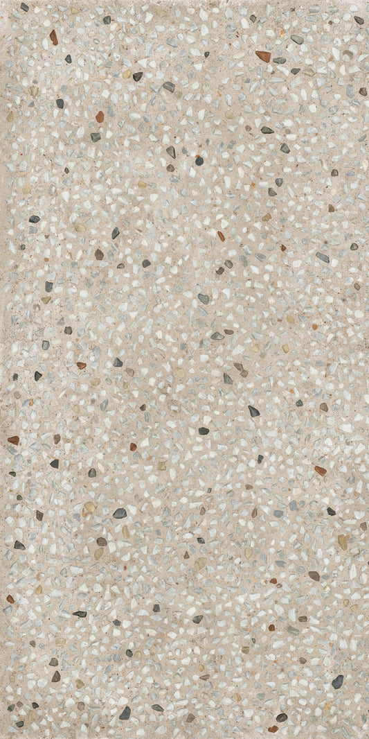 Gardenia&Ariana Anima Ghiaia Beige Decorato P-Tech Rettificato 8,5mm 60x120