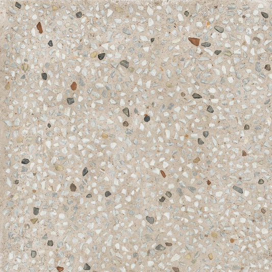 Gardenia&Ariana Anima Ghiaia Beige Decorato P-Tech Rettificato 8,5mm 60x60