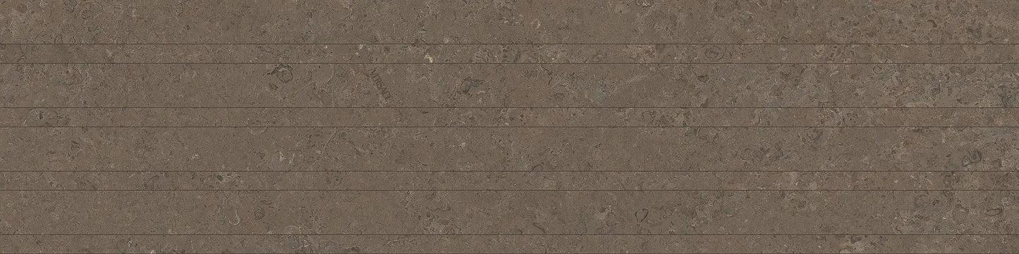 Versace V Stone Fluted Brown 30x120 Lappato