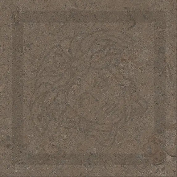 Versace V Stone Corner Brown 15x15 Lappato