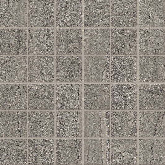 Ergon Portland Stone Vein Cut Anthracite Mosaico 5x5 Nat - Gres Porcellanato di Ergon - Prezzo solo €34.98! Compra ora su CEGO CERAMICHE