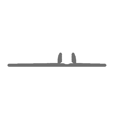 Clap base di incastro per profilo di chiusura e raccordo standard 2700 mm - Déco, immagine 1