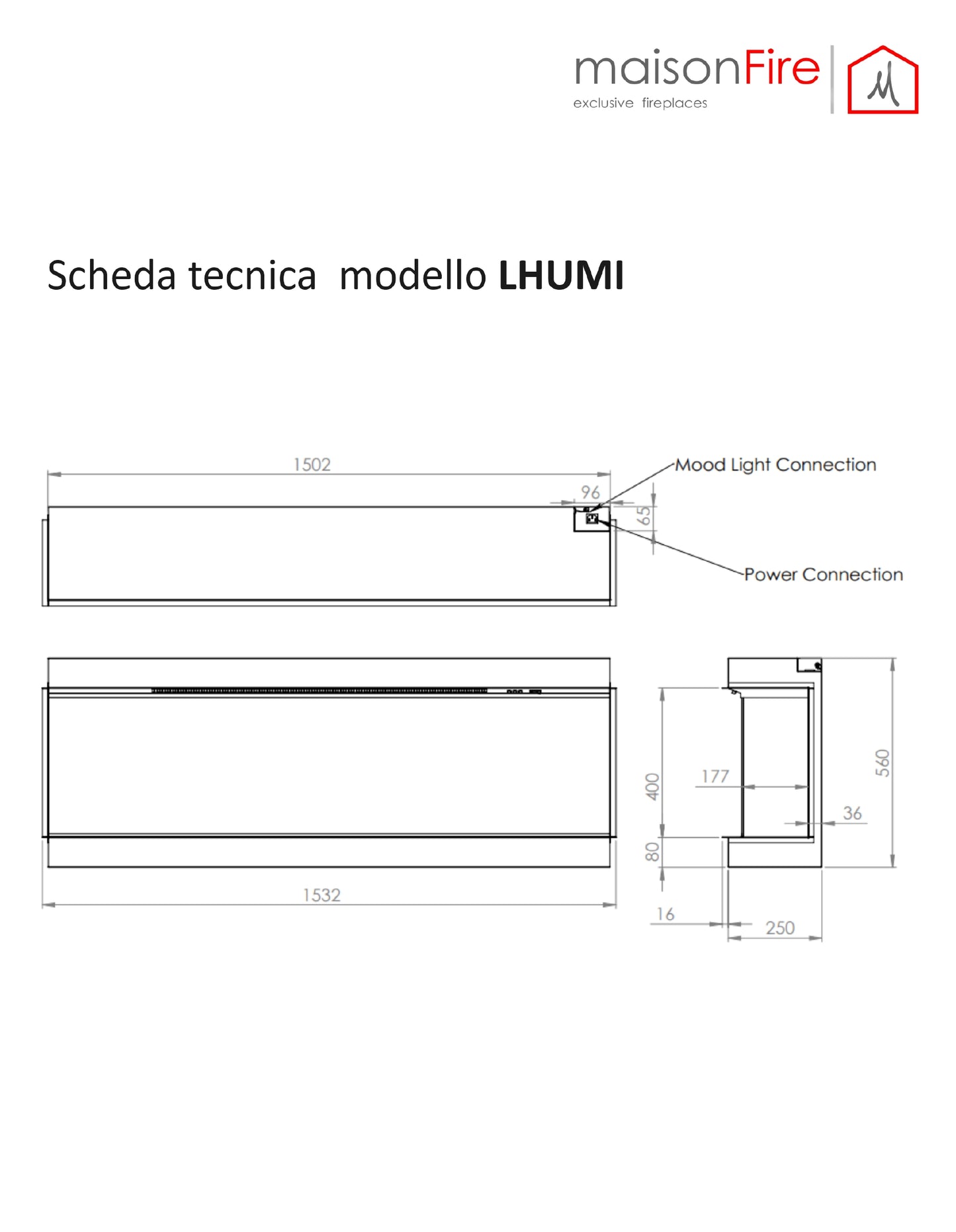 Camino elettrico HD alta definizione Lhumi maisonFire - Camini elettrici HD di maisonFire - Prezzo solo €5599! Compra ora su CEGO CERAMICHE