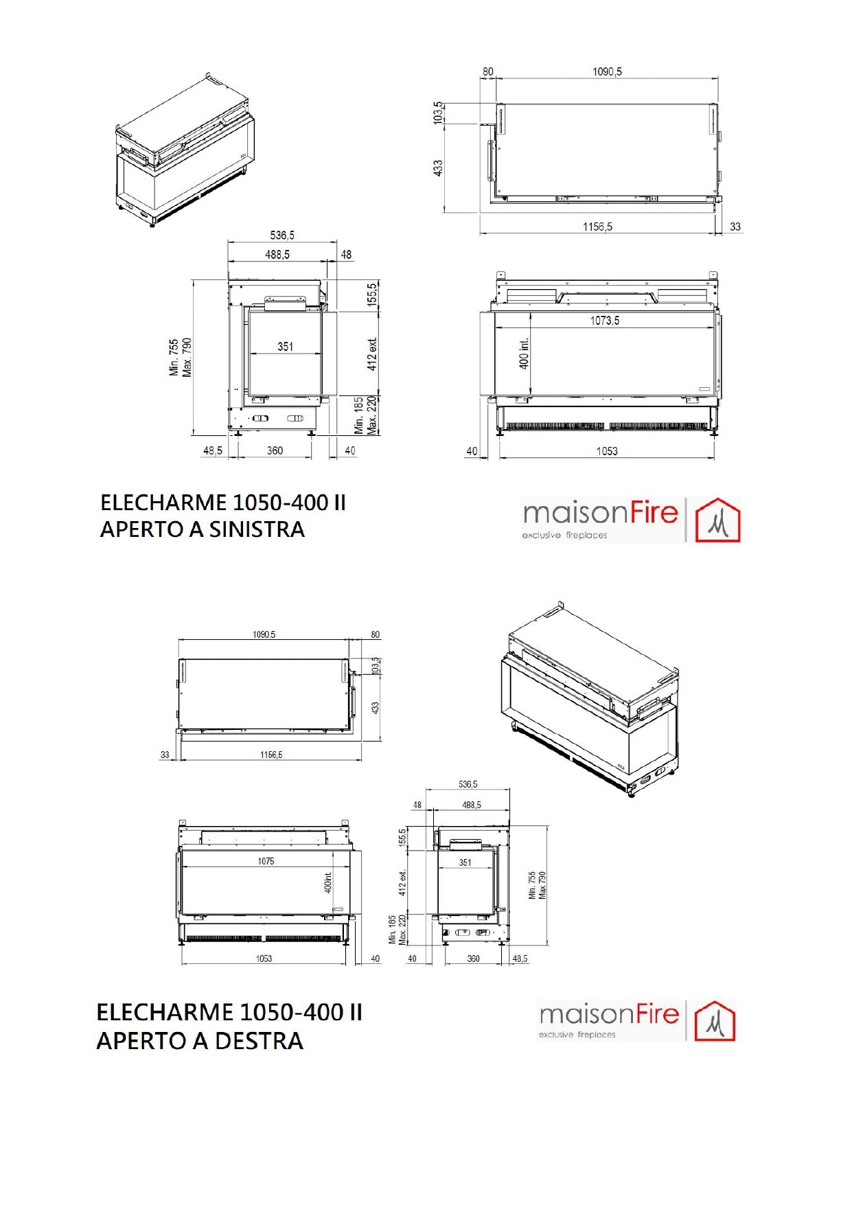 Camino ad acqua Elecharme linear angolare 1050-400 maisonFire - Camini elettrici ad acqua di maisonFire - Prezzo solo €11285! Compra ora su CEGO CERAMICHE