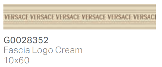 Versace Icons Fascia Logo Cream 10x60