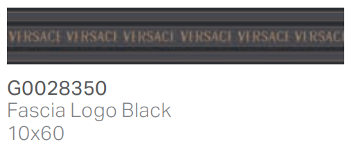 Versace Icons Fascia Logo Black 10x60