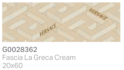 Versace Icons Fascia La Greca Cream 20x60