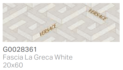 Versace Icons Fascia La Greca White 20x60