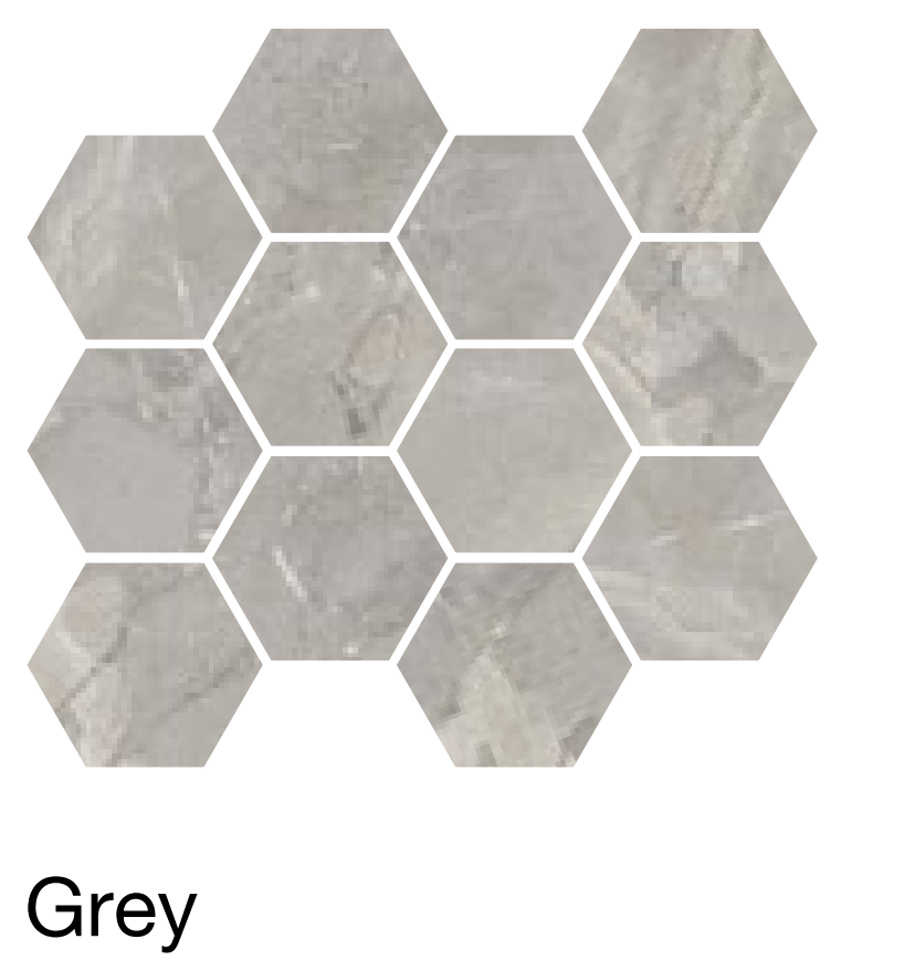 COEM Lythos Mosaico Exa Grey 23x27 Mix
