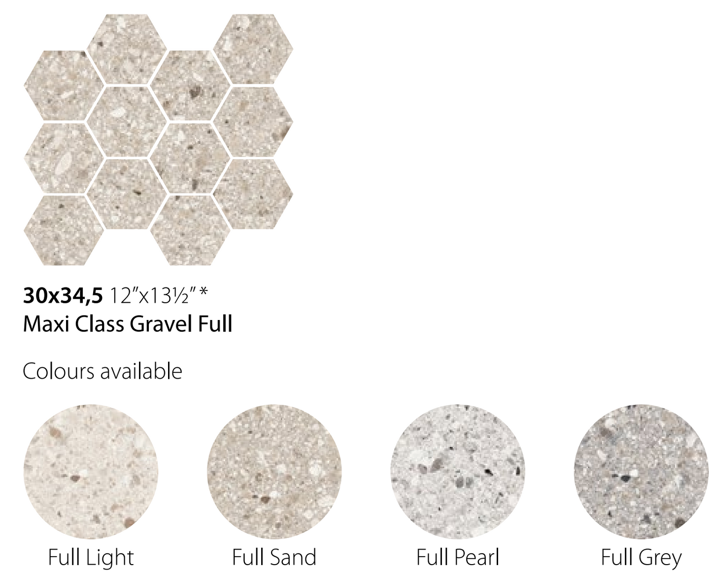 Sant Agostino Gravel Small Pearl Maxi Class 30x30 Nat