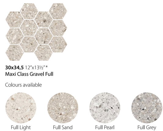 Sant Agostino Gravel Small Pearl Maxi Class 30x30 Nat