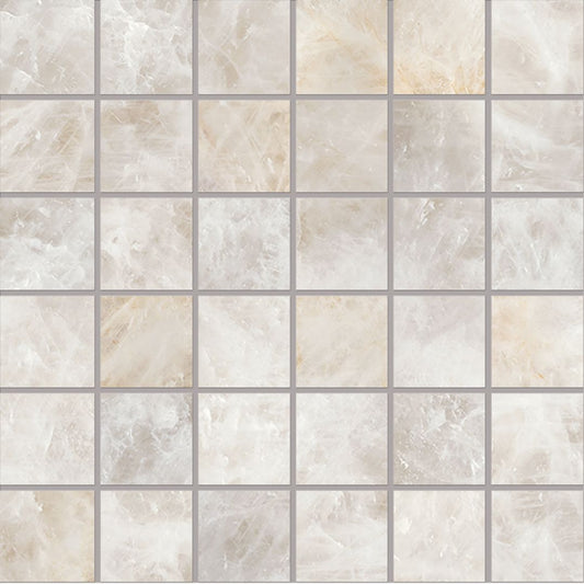 Emilceramica Tele di Marmo Precious Crystal Ambra Silktech Mosaico 5x5