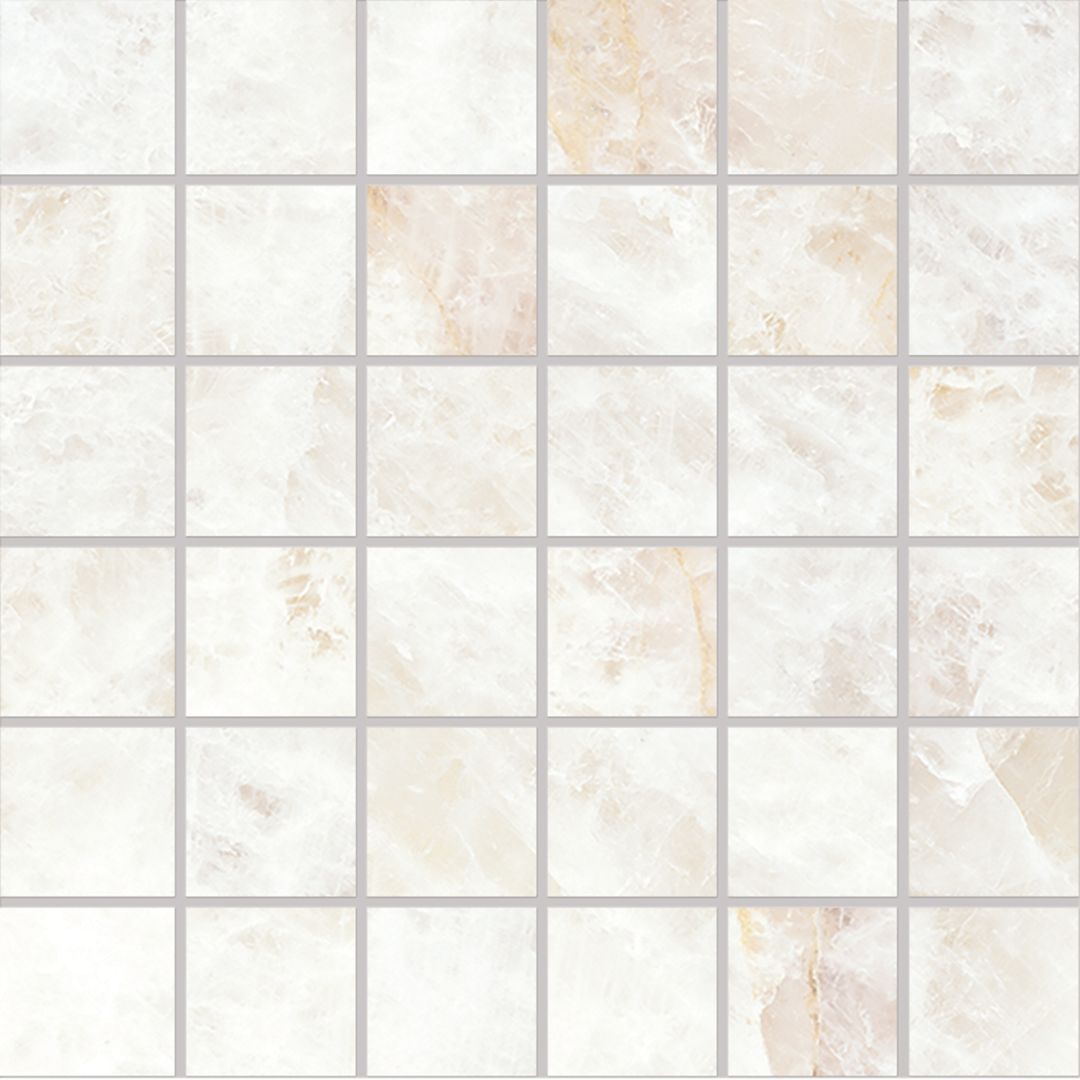 Emilceramica Tele di Marmo Precious Crystal White Silktech Mosaico 5x5