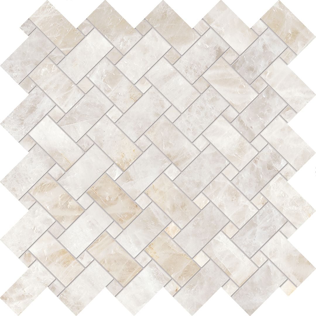 Emilceramica Tele di Marmo Precious Crystal Ambra Full Lappato Intrecci 30x30