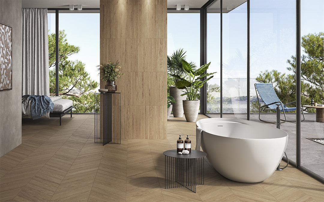 Unika Beige 20x120 - Gres Porcellanato di Castelvetro - Prezzo solo €37.68! Compra ora su CEGO CERAMICHE