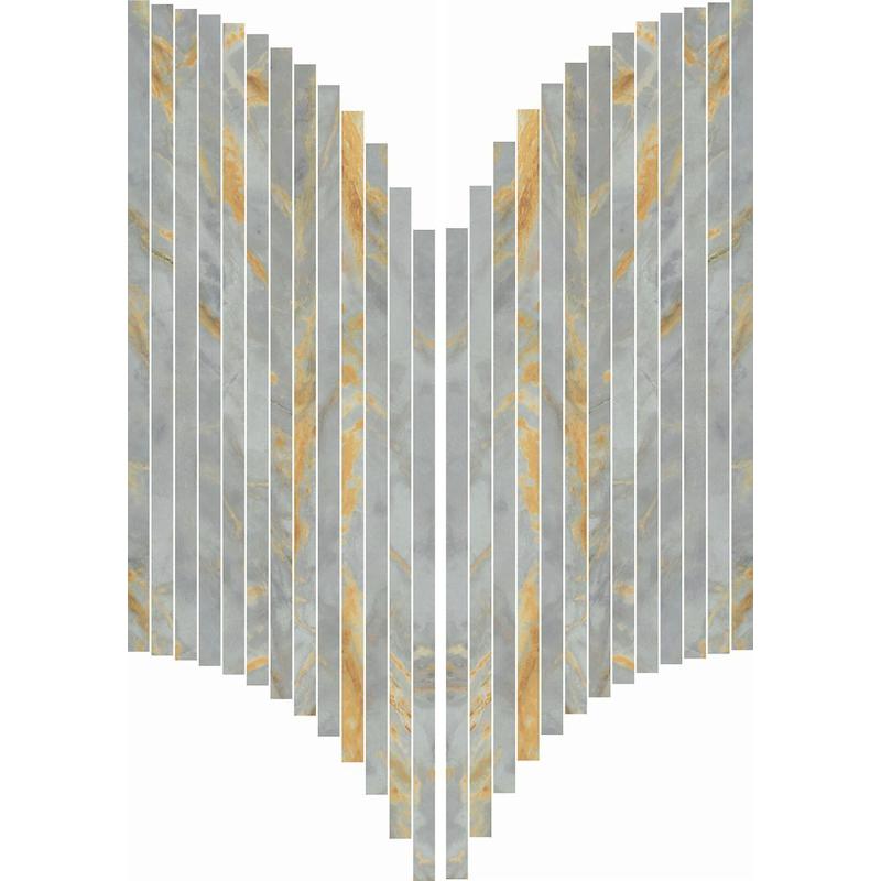 Sensi Signoria Mosaico Ventaglio Grigio Siena 28x60 Lux - Gres Porcellanato di ABK - Prezzo solo €103.93! Compra ora su CEGO CERAMICHE
