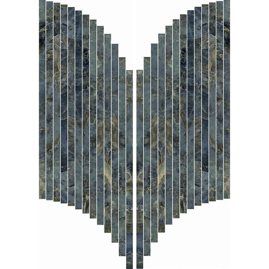 Sensi Signoria Mosaico Ventaglio Labradorite 28x60 Lux - Gres Porcellanato di ABK - Prezzo solo €112.60! Compra ora su CEGO CERAMICHE