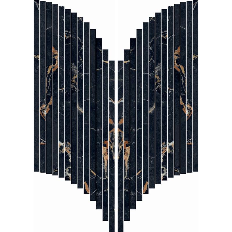 Sensi Signoria Mosaico Ventaglio Port Gold 28x60 Lux - Gres Porcellanato di ABK - Prezzo solo €103.93! Compra ora su CEGO CERAMICHE