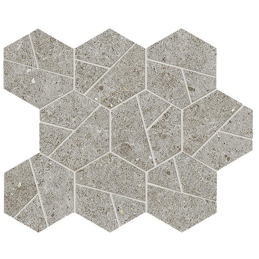 Boost Stone Grey Mosaico Hex 25x28,5 - Gres Porcellanato di Atlas Concorde - Prezzo solo €103! Compra ora su CEGO CERAMICHE