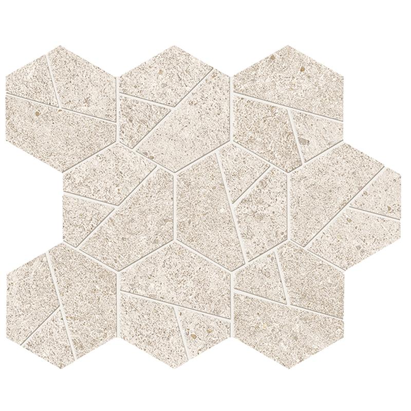 Boost Stone White Mosaico Hex 25x28,5 - Gres Porcellanato di Atlas Concorde - Prezzo solo €103! Compra ora su CEGO CERAMICHE