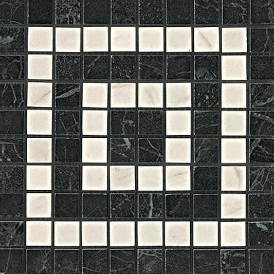 Marvel Noir/Cremo Angolo Mosaico 18,5x18,5 - Gres Porcellanato di Atlas Concorde - Prezzo solo €1.91! Compra ora su CEGO CERAMICHE