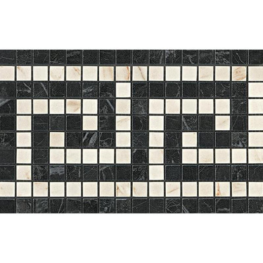 Marvel Noir/Cremo Greca Mosaico 18,5x30 - Gres Porcellanato di Atlas Concorde - Prezzo solo €11.87! Compra ora su CEGO CERAMICHE