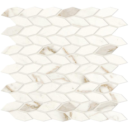 Marvel Shine Calacatta Prestigio Mos. Twist Silk 30,5x30,5 - Pasta Bianca di Atlas Concorde - Prezzo solo €183.13! Compra ora su CEGO CERAMICHE