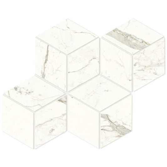 Marvel Shine Calacatta Prestigio Mos. Esagono Lapp 30x35 - Gres Porcellanato di Atlas Concorde - Prezzo solo €82.72! Compra ora su CEGO CERAMICHE