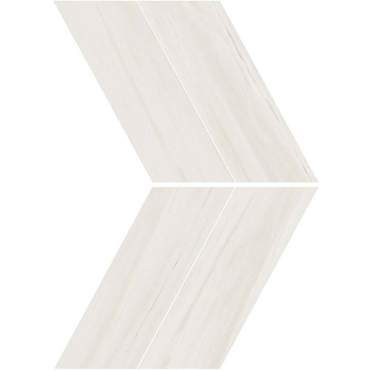 Marvel Stone Bianco Dolomite Chevron Lappato 22,5X22,9 - Gres Porcellanato di Atlas Concorde - Prezzo solo €66.72! Compra ora su CEGO CERAMICHE