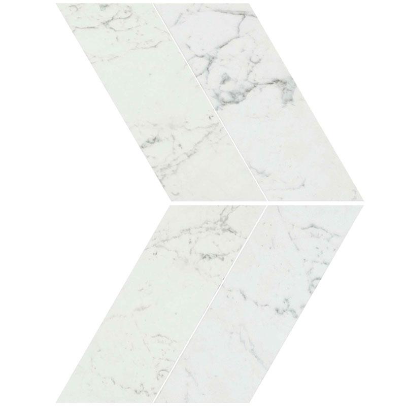 Marvel Stone Carrara Pure Chevron Lappato 22,5X22,9 - Gres Porcellanato di Atlas Concorde - Prezzo solo €66.72! Compra ora su CEGO CERAMICHE