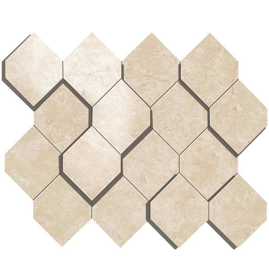 Marvel Stone Cream Prestige Mosaico Esagono 3D 28,2X35,3 - Gres Porcellanato di Atlas Concorde - Prezzo solo €170.65! Compra ora su CEGO CERAMICHE