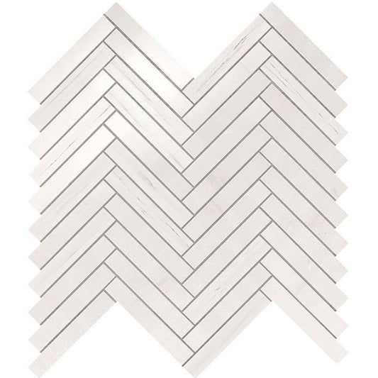 Marvel Stone Bianco Dolomite Herringbone Wall - Pasta Bianca di Atlas Concorde - Prezzo solo €92.13! Compra ora su CEGO CERAMICHE