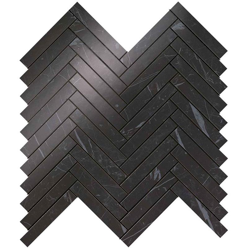 Marvel Stone Nero Marquina Herringbone Wall - Pasta Bianca di Atlas Concorde - Prezzo solo €92.13! Compra ora su CEGO CERAMICHE