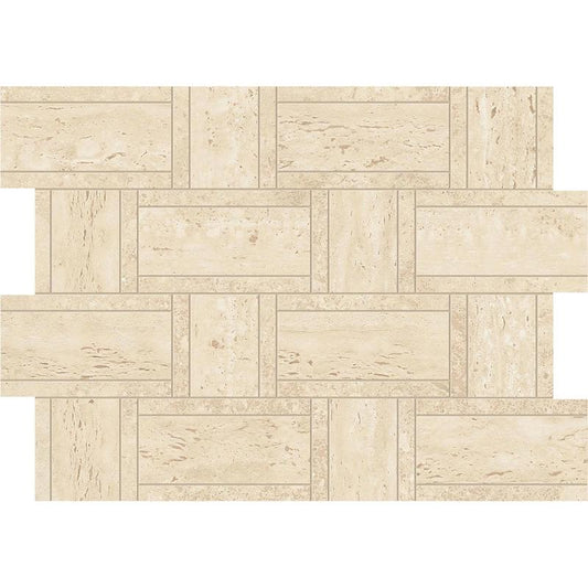 Marvel Travertine Sand Mosaico Basketweave 35x47 - Gres Porcellanato di Atlas Concorde - Prezzo solo €207.69! Compra ora su CEGO CERAMICHE