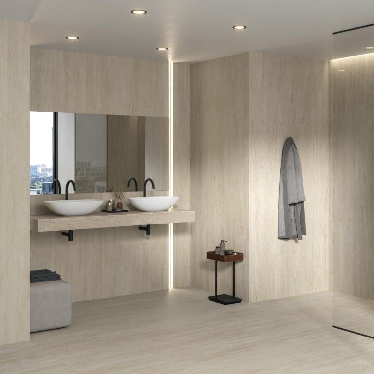Marvel Travertine Pearl Vein 120x240 - Gres Porcellanato di Atlas Concorde - Prezzo solo €169! Compra ora su CEGO CERAMICHE
