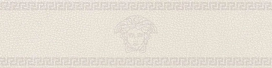 Versace Leatherwood Border Medusa Cuir White 15x60