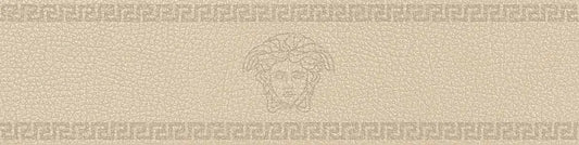 Versace Leatherwood Border Medusa Cuir Beige 15x60
