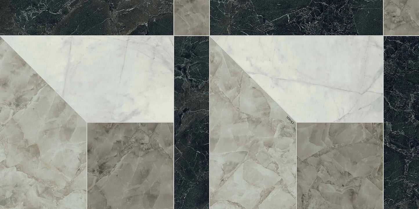 Versace Tarsia Prospect Nero 60x120 Lux 3D