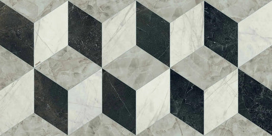 Versace Tarsia Cubical Nero 60x120 Lux 3D