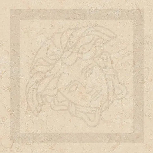 Versace V Stone Corner Beige 15x15 Lappato