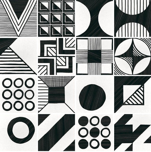 Studio One Caprice B&W Patchwork 20x20