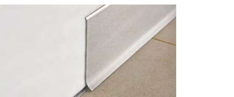 Battiscopa 150 Progress Profiles ambientato in acciaio inox