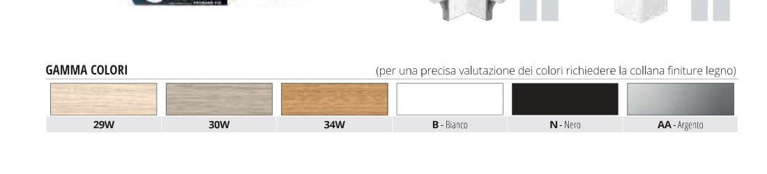 Battiscopa 4010 Progress Profiles - gamma colori