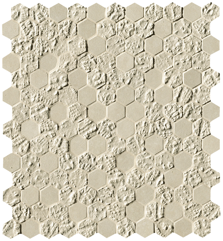 Bloom Beige Print Esagono Mosaico 29,5x32,5 - Pasta Bianca di Fap Ceramiche - Prezzo solo €267.46! Compra ora su CEGO CERAMICHE