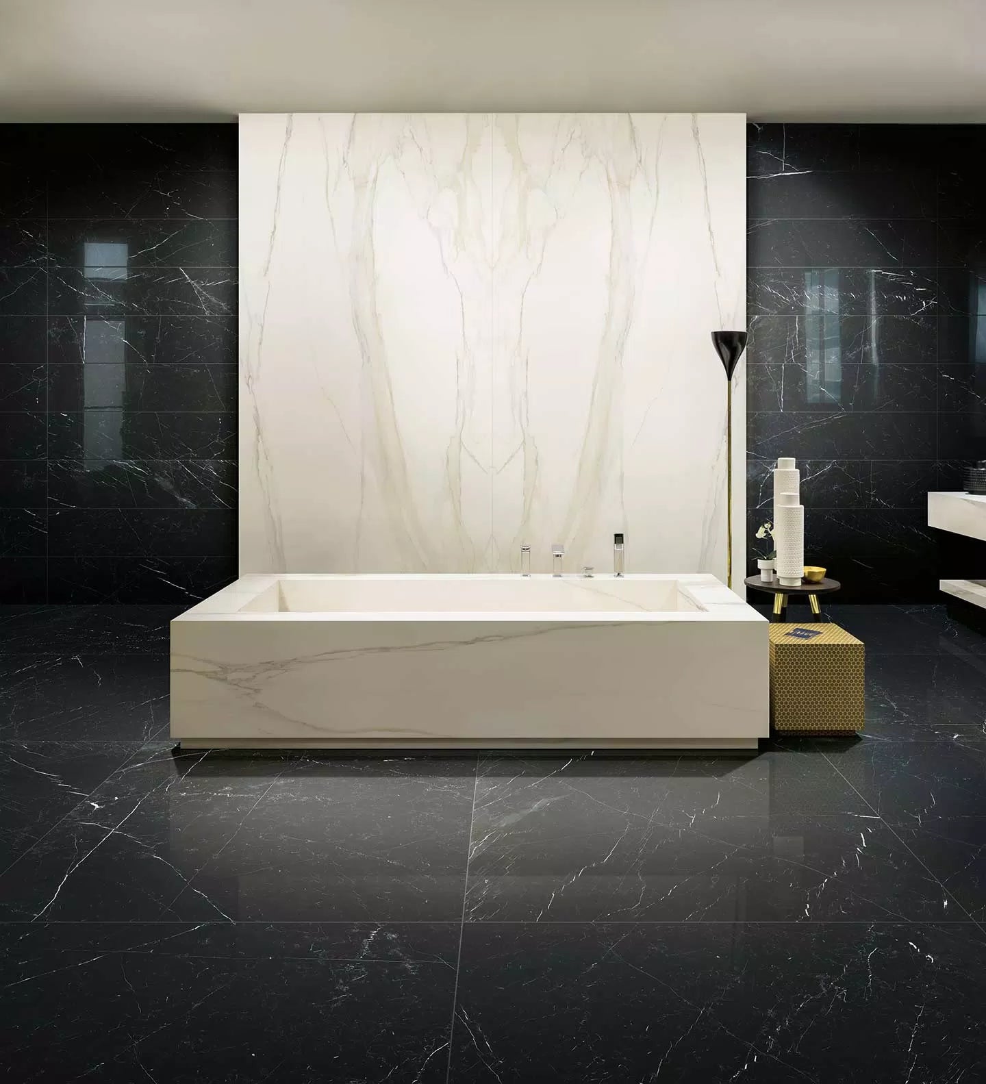 I Classici Calacatta Gold 120x120 glossy - Gres Porcellanato di Florim - Prezzo solo €187.06! Compra ora su CEGO CERAMICHE