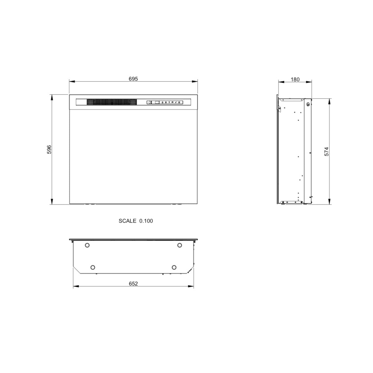 Camino elettrico a LED Infire 69 maisonFire - Camini elettrici a LED di maisonFire - Prezzo solo €890! Compra ora su CEGO CERAMICHE