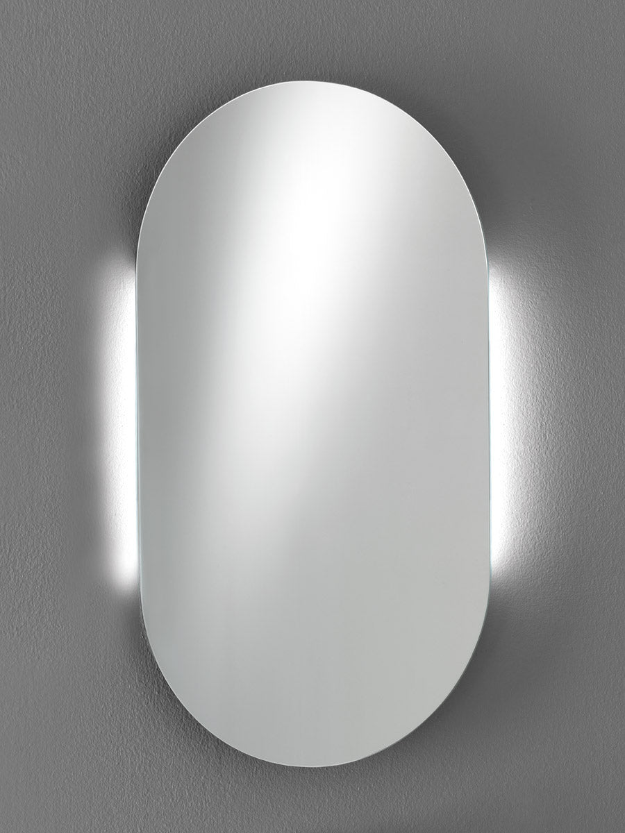 Capannoli specchio a filo lucido con LED BC301
