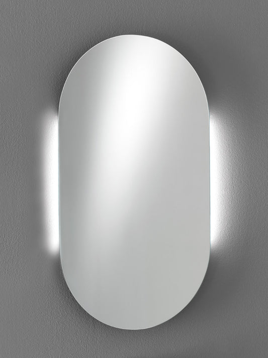 Capannoli specchio a filo lucido con LED BC301