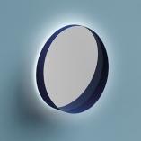 Capannoli Mira specchio ø60 con cornice- mensola e LED MR60DL