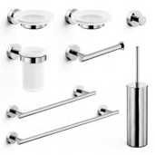 Capannoli Pratica set accessori bagno 8 pezzi PR100/8